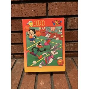 Vintage Looney Tunes Sports 100 Pc Golden 11.5"x15" Complete